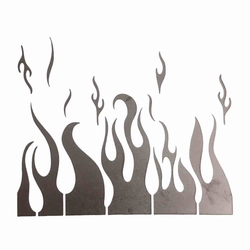 Paku Malzeme - Stencil Alev Flames