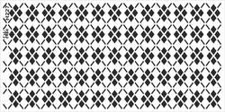 Paku Malzeme - Stencil Argyle Golf Sweater pattern; 40*20 cm