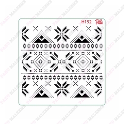 Paku Malzeme - Stencil Boho Rug Kilim; 15*15 cm