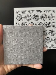 Stencil Chrysanthemum; 11*11 cm - Thumbnail