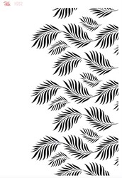Paku Malzeme - Stencil Double Barrel Falling Leaves; 33*23 cm