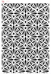 Paku Malzeme - Stencil Double Barrel Jewel; 33*23 cm