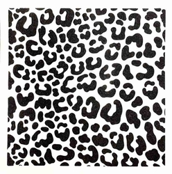 Paku Malzeme - Stencil Leopard; 20*20 cms