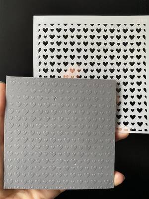 Stencil Mom&Baby Hearts; 11*11 cm