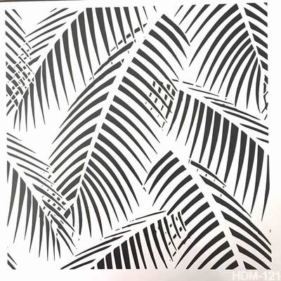 Stencil Palm Leaves