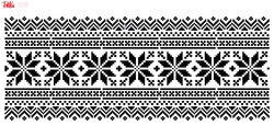 Paku Malzeme - Stencil Snowflakes Sweater; 40*20 cm