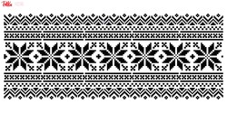 Paku Malzeme - Stencil Snowflakes Sweater; 40*20 cm