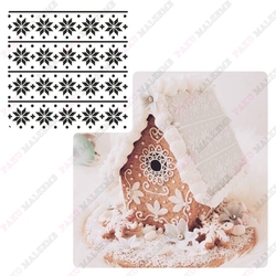 Stencil Kartanesi Snowflakes Sweater; 15*15 cm - Thumbnail