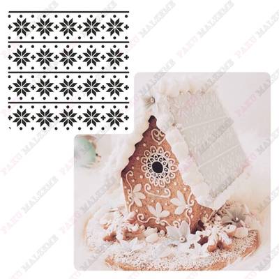 Stencil Kartanesi Snowflakes Sweater; 15*15 cm