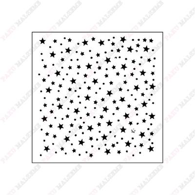 Stencil Stars-5; 15*15 cm