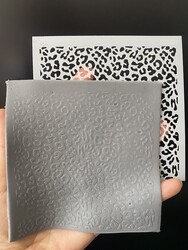Paku Malzeme - Stencil Leopard; 11*11 cm 
