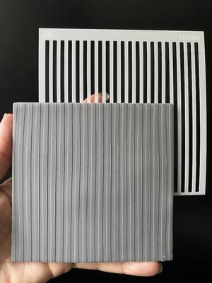 Stencil Stripes; 11*11 cm