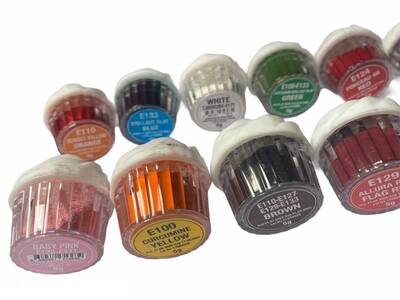 Ultra-concentrated pigment powder dusts; 12 pcs