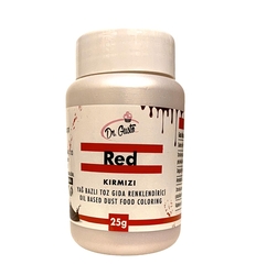 Dr.Gusto - Yağ bazlı toz boya Kırmızı; 25 gr
