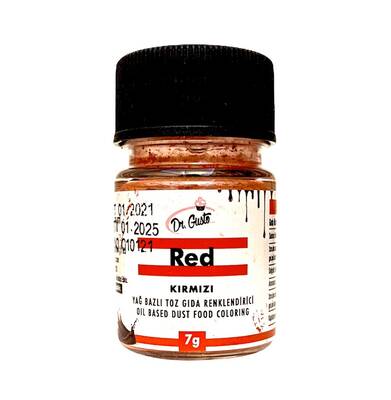 Yağ bazlı toz boya Kırmızı; 7 gr