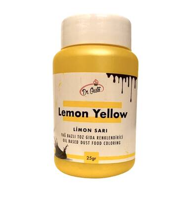 Yağ bazlı toz boya Limon Sarı; 25 gr