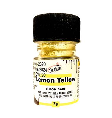 Yağ bazlı toz boya Limon Sarı; 7 gr