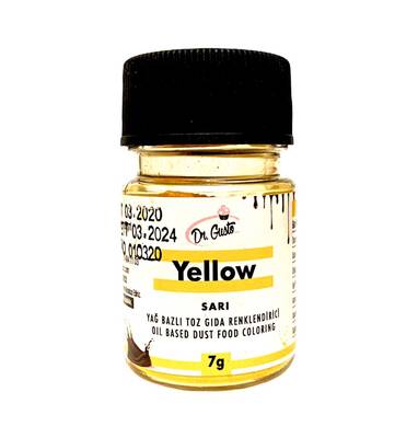 Yağ bazlı toz boya Sarı; 7 gr