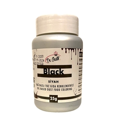 Dr.Gusto - Yağ bazlı toz boya Siyah; 25 gr