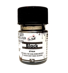 Dr.Gusto - Yağ bazlı toz boya Siyah; 7 gr