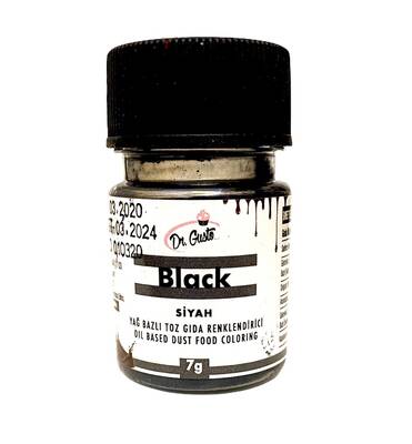 Yağ bazlı toz boya Siyah; 7 gr