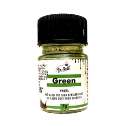 Dr.Gusto - Oil-based powder color Green; 7 gr