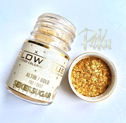 Seker Sugar - Glow Dust yenilebilir sim Gold; 7 gr