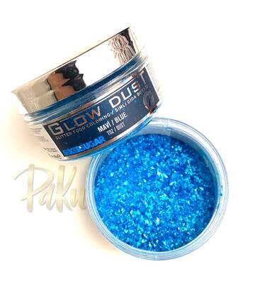 Glow Dust yenilebilir sim Mavi; 20 gr
