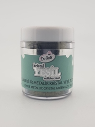 Dr.Gusto - Yenilebilir Metalik toz KRİSTAL YEŞİL; 10 gr